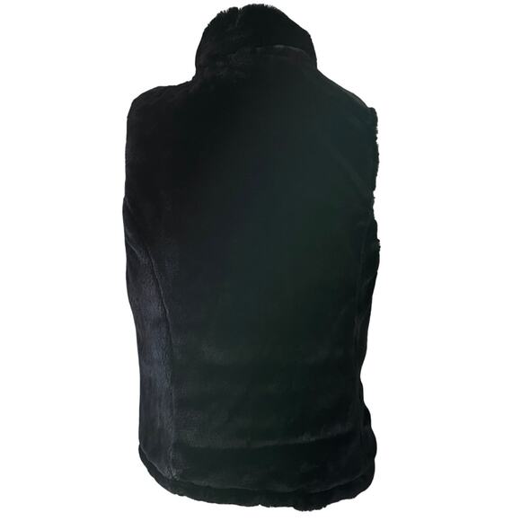 Reversible Faux Fur Vest Keren Hart Size Medium Cozy Apres Ski Winter Resortwear - Picture 3 of 12